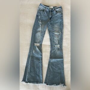 Risen flare jeans